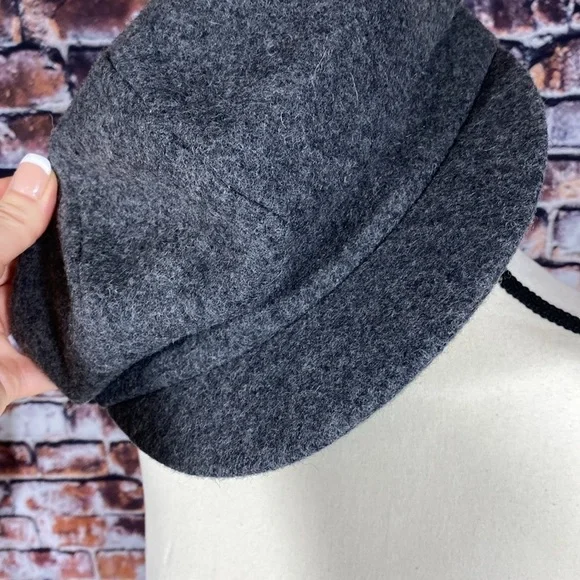 Nathaniel Cole Grey Classic Crown Cap Wool Lined Grey Size L - Picture 6 of 12